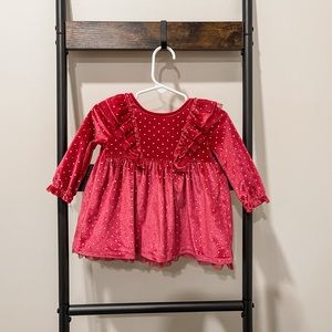 6-9 month cat and jack red dress